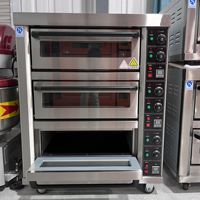 Four électrique commercial pour boulangerie et restaurant, 1 à 3 niveaux, pour gâteaux, pains, noix, équipement de cuisson en promotion