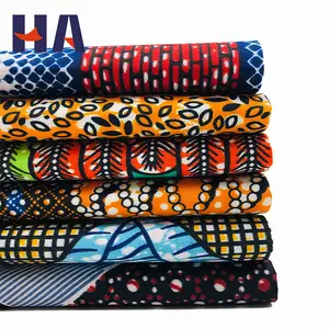 Ankara Africa printed hollandais wax fabrics100% polyester