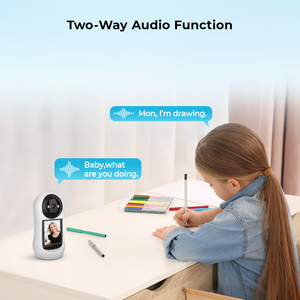 Moniteur bébé IP <span class=keywords><strong>sans</strong></span> <span class=keywords><strong>fil</strong></span> 3MP de haute qualité avec suivi automatique Vision nocturne <span class=keywords><strong>Interphone</strong></span> audio bidirectionnel Conception mignonne Haute visibilité - Product Image 3