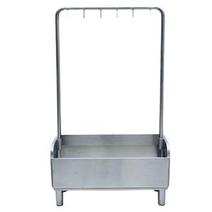 Stainless <b>Steel</b> Clothing Organizer Rectangular Standing <b>Rack</b> For Closet Minimalist Design 33x15x85cm Metal Storage Holder - Product Image 1