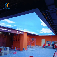 Plafond tendu LED ignifuge B1 sur mesure en aluminium avec film souple, boîte à lumière, décoration couleur intégrale 10000