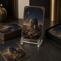 Carte de collection en métal personnalisée Série Observatoire du Désert Impression HD Luxe Cadeau Souvenir Vente en Gros OEM ODM