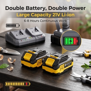 Sécateur électrique industriel sans balais à pôle haut, batterie au lithium 36V, lame en acier pour la taille des grosses branches DIY - Product Image 5