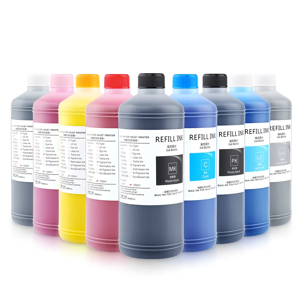 Ocbestjet 1000ML 6 colori inchiostro universale a pigmenti in carta patinata per EPSON Stylus PRO 10600 10000