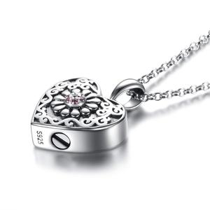 Isunni S925 esterlina de plata de la piedra eres <span class=keywords><strong>mi</strong></span> sol flor colgante de Memorial recuerdo cremación urna collar - Product Image 2