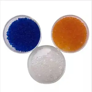 Fabricant de gel de silice déshydratant, matières premières, perle craquelée blanche, vente en gros