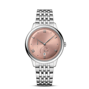 นาฬิกาสแตนเลสสตีลสำหรับผู้ชาย, นาฬิกากลไกจักรกลมือสองขนาดเล็กหรูหรา - Product Image 1