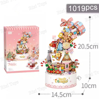 LOZ 1957 NUEVO Kit de Modelo de Arquitectura 3D de Caja Musical de Árbol de Navidad, Ladrillos Miniatura, Regalo para Adultos, 1019 Piezas, Sets de Bloques de Construcción