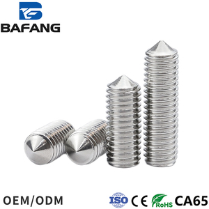 Atacado Slotted Set Screws Aço Carbono Aço Inoxidável Galvanizado em Sistema de Medição Métrica - Product Image 4
