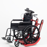 Fauteuil roulant pliable EmssRobot-Synthor X en aluminium léger et portable, batterie au lithium, fonctionnalités réglables, transfert d'escaliers motorisé