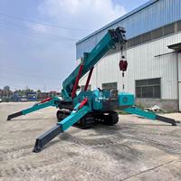 Machines de levage uniques de corde métallique de grue d'araignée en acier de 1.2t-16t de la Chine pour la voie de grue de panneau de cloison sèche