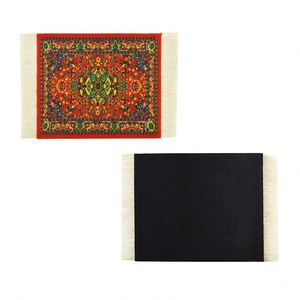 Sous-verre tissé rouge style tapis oriental pour la maison, idéal pour les boissons - Vente en gros - Product Image 3