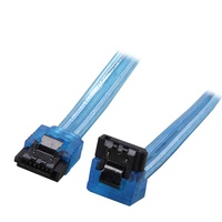 Cable de Datos SATA 3.0 SATAIII de 6 Gbps para Disco Duro HDD/SSD de PC y Portátil - Negro de 6 Pulgadas con Conector de Bloqueo
