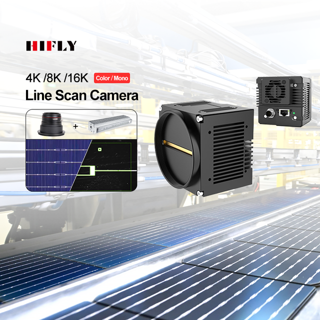 HIFLY Machine Vision Inspection 16K Color 72kHz CMOS 10gige High Speed Industrial Line Scan Camera 3.5um Pixel Multi-Feature