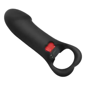 masturbating sex toy bullet finger vibrator sleeve penis dildo for girls men women with food grade silicon