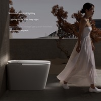 WC intelligent à poser au sol avec siège chauffant, télécommande, fonction lavage et séchage, WC électrique moderne monobloc pour maison, hôtel, villa