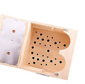 Sistema Intelligente di Eiezione del Fumo, Scatola per Moxibustione in Legno con Pietra Bian Naturale, Macchina per Massaggio Moxa - Product Image 4