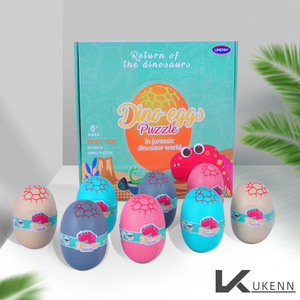 Bán buôn <span class=keywords><strong>4D</strong></span> Stereo Lắp Ráp Khủng long mô hình với 48 trứng nhựa 16 cái/Hộp ghép hình câu đố đồ chơi nhà máy Nhựa Khủng long mô hình - Product Image 5