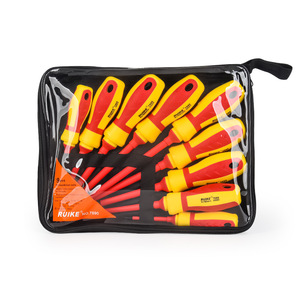 Insulated <b>Screwdriver</b> Set With Voltage Tester Flat Head Multifunctional For Electrical Repair - Product Image 4