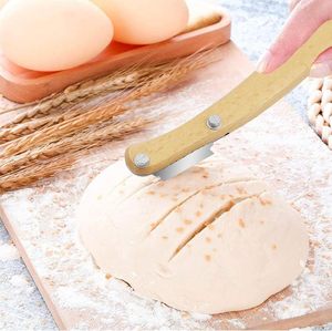 Nouvel arrivage : Ensemble de lame à pain design en bois, lame à découper en arc, outil à trancher la pâte, ustensiles de cuisson de cuisine - Product Image 2