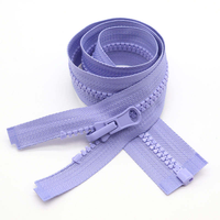 Fermetures éclair en résine plastique en gros d'usine, à queue ouverte, 5 couleurs #   25 cm pour vêtements, sacs, vestes, chaussures, tentes