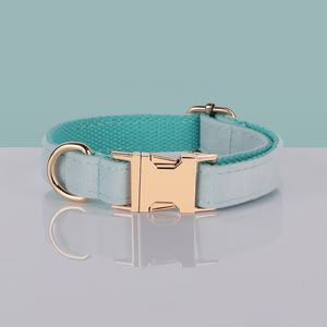 Die meisten Trends im Moment grüner Artikel verstellbares goldenes Hunde halsband weiches Samt Hunde halsband graviertes Haustier halsband personal isierter Hunden ame - Product Image 4