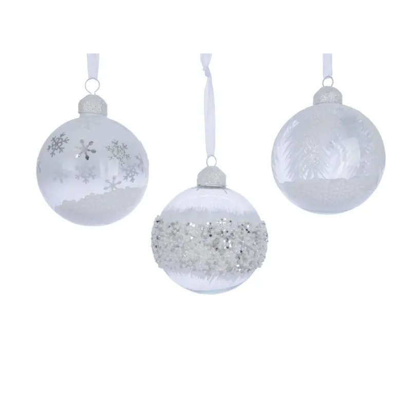 Customised Baubles Gold Christmas Gift Decoration Christmas Clear Glass Ball