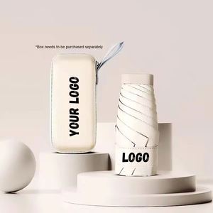 Cjx Nouveau Design Parapluie Pliant Mini Cinq Volets de Marque, Protection UV, pour Soleil et Pluie, Cadeaux d'Affaires, Boîte Rigide - Product Image 5