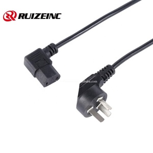 مقبس ثلاثي مخصص 3-Core قابس 90 درجة مع تسمية كلمة الكوع - Product Image 4