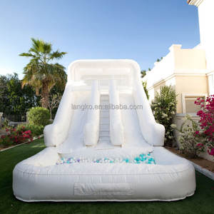 Tobogán Acuático Inflable de PVC para Exteriores, Tobogán Inflable Comercial para Niños y Adultos - Product Image 1