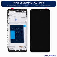 MAGIREP Écran LCD pour Samsung Galaxy A16 avec écran tactile Incell et châssis – Pièces de rechange en gros pour réparation