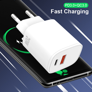 Chargeur mural <span class=keywords><strong>USB</strong></span> <span class=keywords><strong>C</strong></span> 20W, double port, type-<span class=keywords><strong>c</strong></span>, PD & QC3.0, <span class=keywords><strong>bloc</strong></span> de charge rapide, pour <span class=keywords><strong>iPhone</strong></span>, <span class=keywords><strong>bloc</strong></span> <span class=keywords><strong>USB</strong></span> 20W - Product Image 5