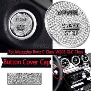 Cubierta Decorativa para Botón de Encendido/Apagado de Motor sin Llave para Mercedes Benz Clase C W205 Clase GLC, Adhesivo Interior Automotriz - Product Image 1