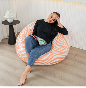 Amity Vente en gros Usine moderne Pouf simple gonflable en PVC pour canapé-lit rempli d'air pour le salon