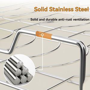 Custom Stainless Steel Wall Mounted <b>Kitchen</b> Dish Bowl <b>Storage</b> Rack Single Tier Sustainable Multifunction Space-Saving Modern - Product Image 5