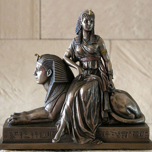 Estatua de Bronce Grande y Famosa de <span class=keywords><strong>Cleopatra</strong></span> Sentada sobre la Esfinge - Product Image 5