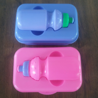 Boîte à Lunch en plastique pour enfants, avec clip de 400ML, ensemble de bouteilles d'eau pour Sport