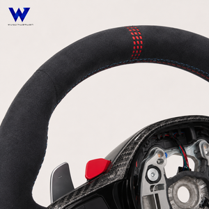 Convient pour <span class=keywords><strong>Toyota</strong></span> <span class=keywords><strong>Supra</strong></span> GR A90 A91 MKV MK5 MK4, également compatible avec BMW Série F et Série G, volant en Alcantara de haute qualité - Product Image 2