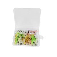 Hameçons en acier inoxydable pour leurres souples artificiels, forme crevette, 20 pièces, 4 cm, 1,3 g, leurre souple bionique, vente chaude transfrontalière