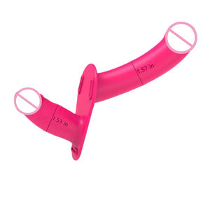 新作ピンクリモート電気ダブルエンドストラップ付きディルドシミュレートファルスパンティーソフトレズビアンセックスおもちゃカップル女性用 - Product Image 6