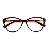 Lunettes de lecture œil de chat classiques et tendance, montures PC, logo personnalisé, charnières à ressort légères, pour femmes