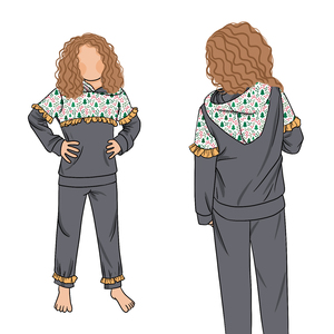 Offre Spéciale enfants conception enfant en bas âge garçons fille tricot à capuche et pantalon enfants <span class=keywords><strong>tenue</strong></span> de noël 2 pièces bébé vêtements ensembles - Product Image 6