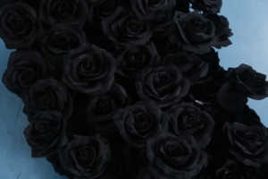 Guirnalda de Rosas Negras Artificiales, Arreglo Floral Oscuro para Bodas Góticas y Eventos Espeluznantes - Product Image 6