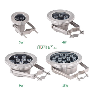 Projecteurs LED RGBW Submersibles Yuanyeled 9W-24W IP68 en Acier Inoxydable avec Contrôle DMX512/WiFi et Intensité Variable pour Éclairage de Complexes Hôteliers - Product Image 4