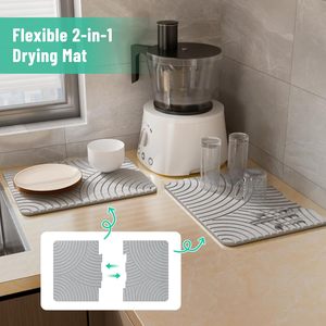 Tapete Escurridor de Platos Plegable de Silicona Personalizado, Soporte para Platos de Fregadero de Cocina con Uso en Mesa para Compradores Comerciales de Alimentos - Product Image 5