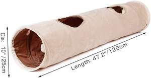 Zyzpet Inklapbare Pet Crinkle <span class=keywords><strong>Tunnel</strong></span> Puppy Kitty <span class=keywords><strong>Tunnel</strong></span> Met Bal Huisdier Spelen Tube <span class=keywords><strong>Tunnel</strong></span> Speelgoed Voor Konijnen Kittens - Product Image 2