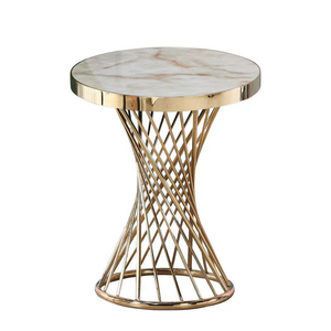 Juego de Platos de Cristal de Alto Brillo para Mesa de Centro, Estilo Jazz Blanco, de Lujo, Pequeños y Redondos, Venta al Por Mayor del Fabricante, MK - Product Image 6