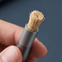 Kit de Soporte Metálico Reutilizable Personalizado para Miswak con Puntas de Repuesto Pre-cortadas, Estuche de Viaje de Aluminio, Set de Sewak de Marca Privada