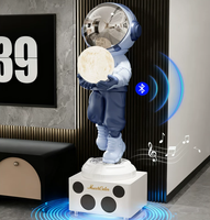 Sculpture en résine réaliste peinte à la main, modèle de fée astronaute bouddhiste anime, ornement de lumière lunaire, décoration intérieure de maison de style dessin animé