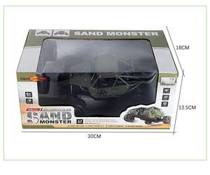 Happysun 2019 mới 2.4G 1/18 25 km/h tốc độ cao Diecast 4WD đá bánh xích xe tải kim loại RC Buggy - Product Image 6